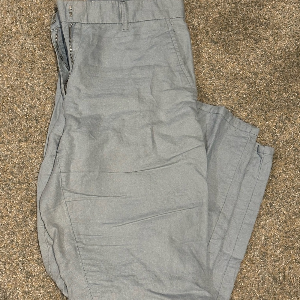 Women’s blue straight leg khaki Pants